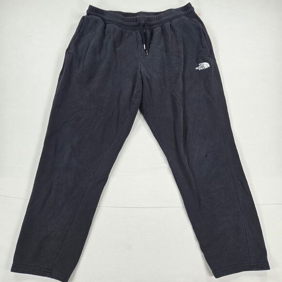 The North Face Half Dome Crop Fleece Jogger Sweatpants in Black Women's Size XL - Picture 1 of 9